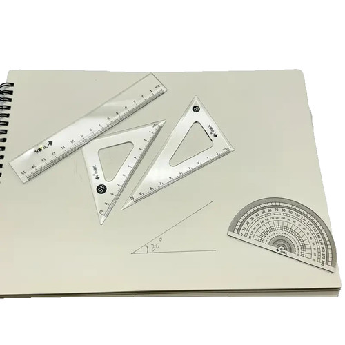 Maths geometry set - set, 4pcs