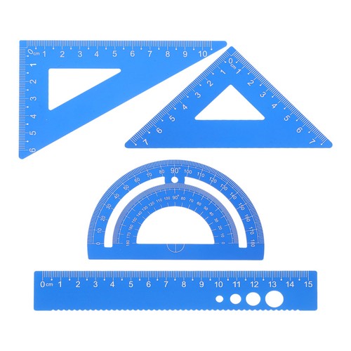 Protractor and ruler kit - and,