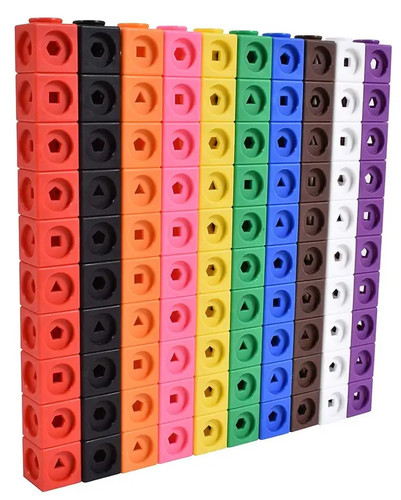 Maths linking cubes - linking, pack
