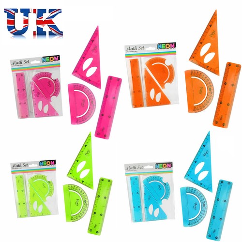 Neon maths set bright - set,