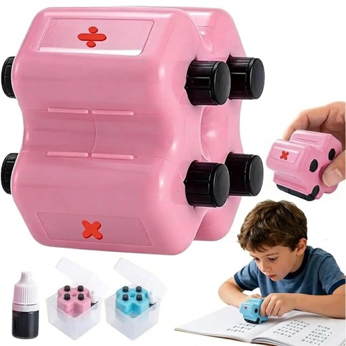 Math roller stamp set - 4-in-1,