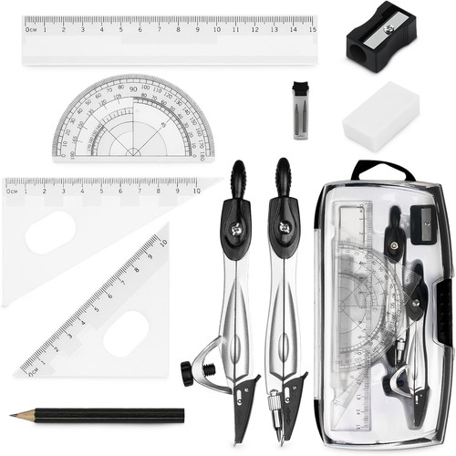 10pcs maths set protractor - maths, set,