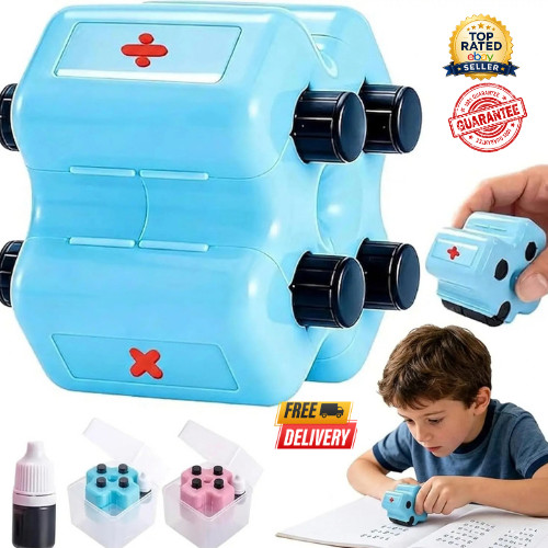 Math roller stamp set - math,
