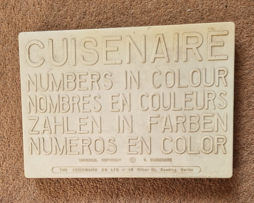 Vintage cuisenaire rods maths - cuisenaire,