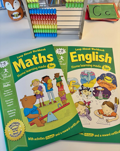 English maths workbooks set - english,