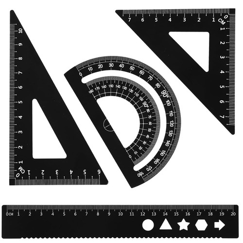 Metal protractor set - protractor,