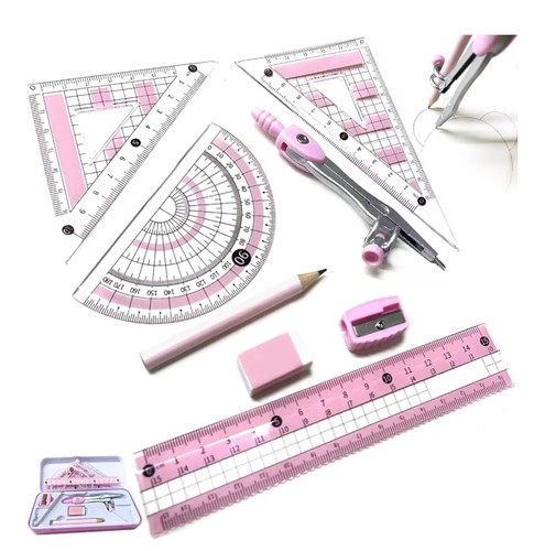 Piece maths set geometry - 8-piece,