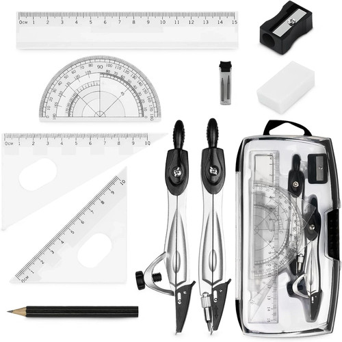 10pcs maths set protractor - 10pcs, set,