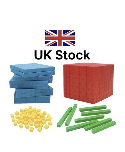 Base place value blocks - base, 10,