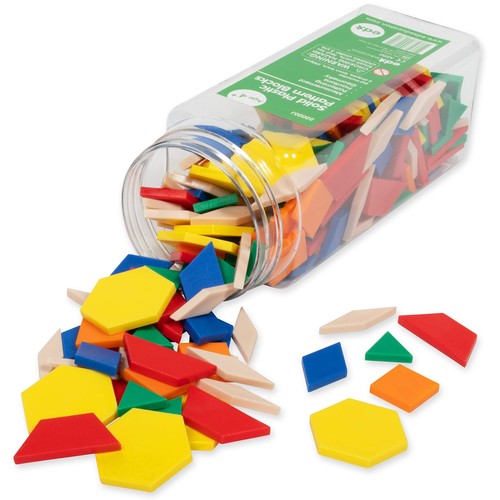 Plastic pattern blocks set 250 - plastic,